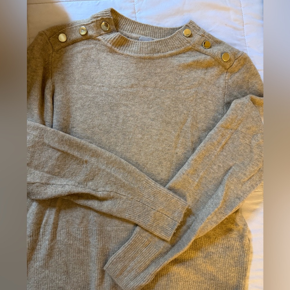 H&M Sweater with Gold Buttons